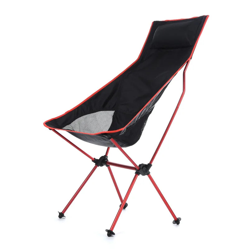 Ultralight Portable Folding Camping Chair – Extended-Length Oxford Fabric Beach & Outdoor Chair