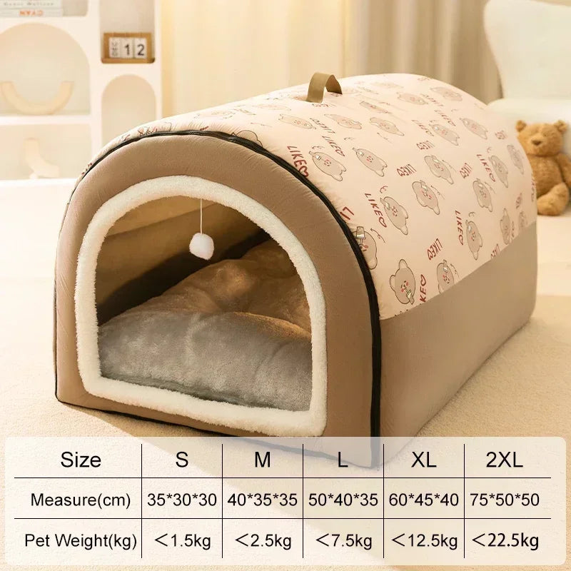 Removable Washable Pet Bed — Cozy Nest for Small to 2XL Dogs & Cats (35–75 cm | 14–30 in)