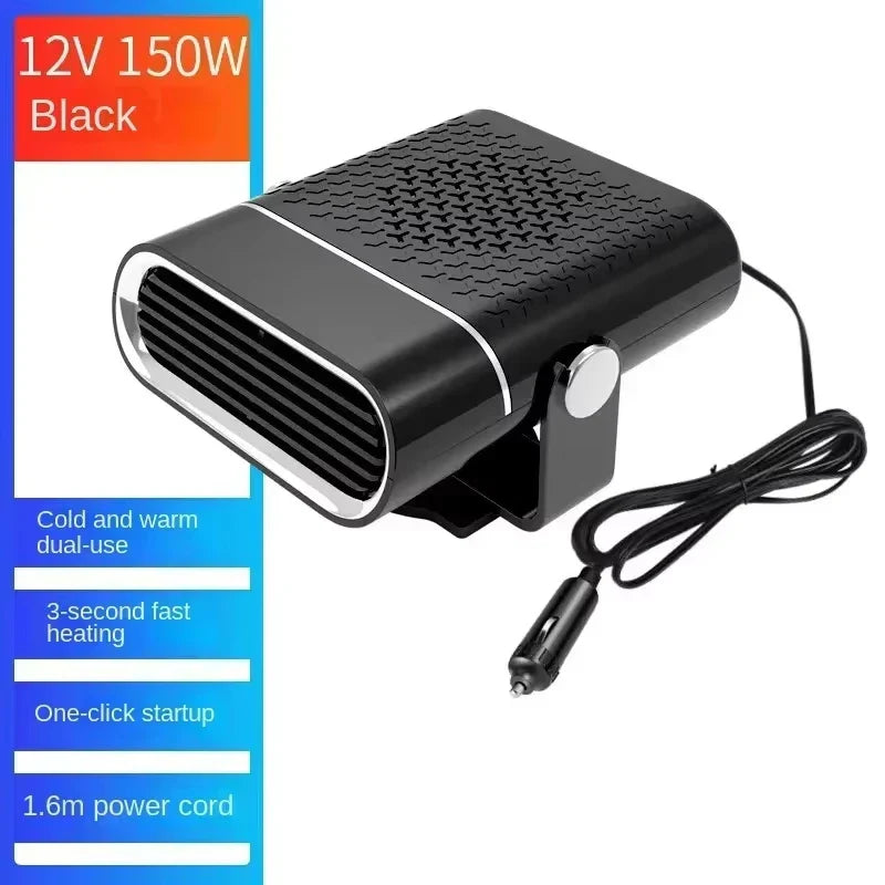 Portable Car Heater 12V/24V — Fast Heating Windshield Defroster & Automotive Defogger