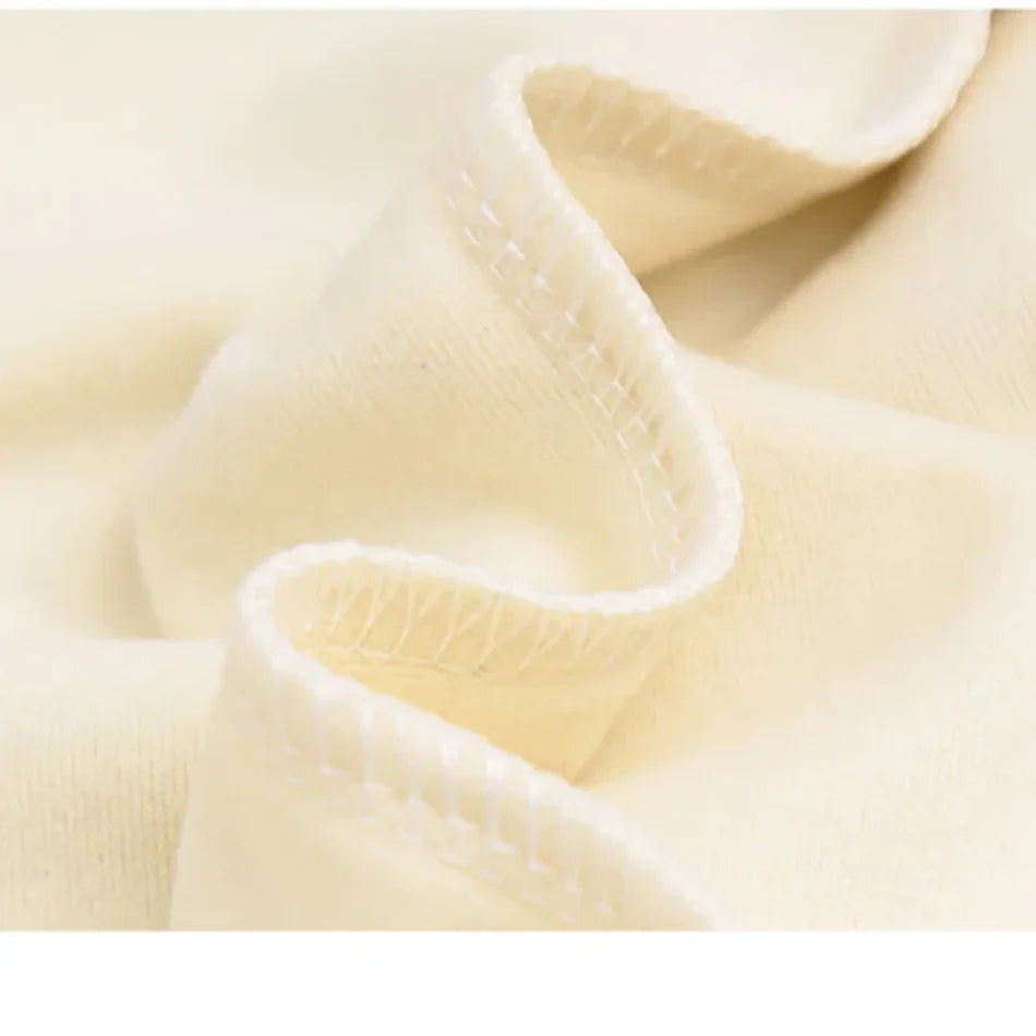 Girls Turtleneck Long Sleeve Lettuce-Edge Knit Tee – Solid Color Autumn Winter Top