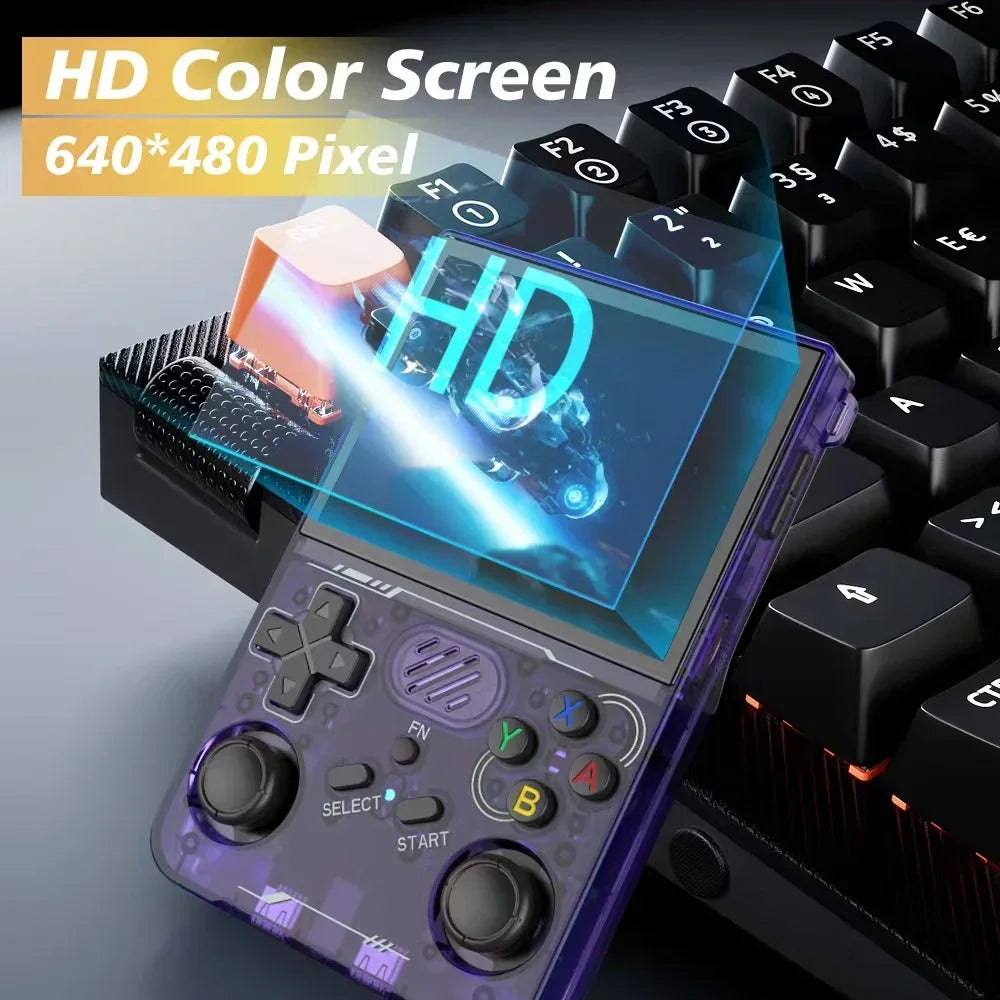 Retro Handheld Game Console 3.5-Inch (8.9 cm) IPS Screen Portable Pocket Gaming Player Wi-Fi 15,000+ Games ArkOS Kids Gift