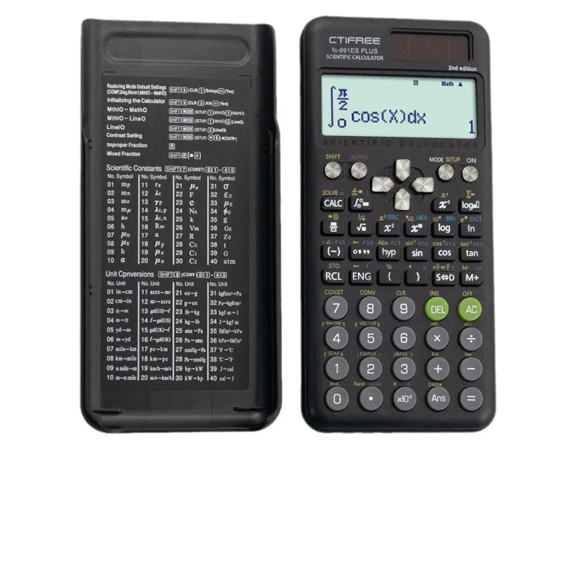 Scientific Calculator — Matrix & Equation Solver, Complex Number Function Calculator, 12-Digit Dual-Power for Office & Finance