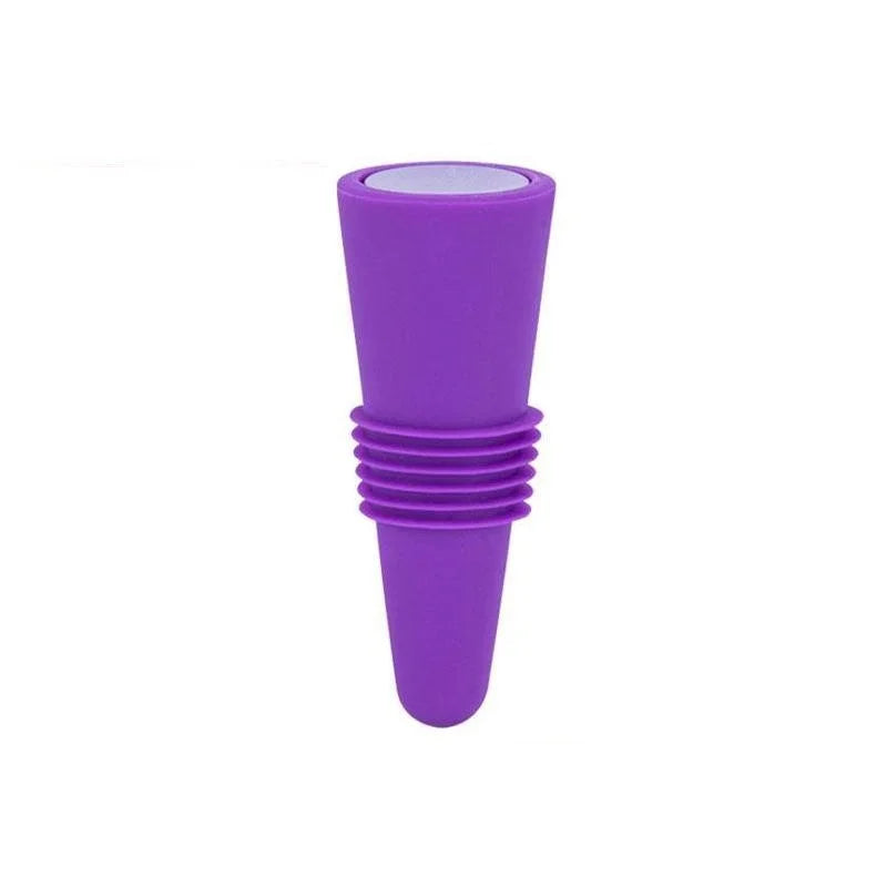 1-Pack Reusable Silicone Wine Bottle Stopper – Leak-Proof Champagne & Beverage Sealer