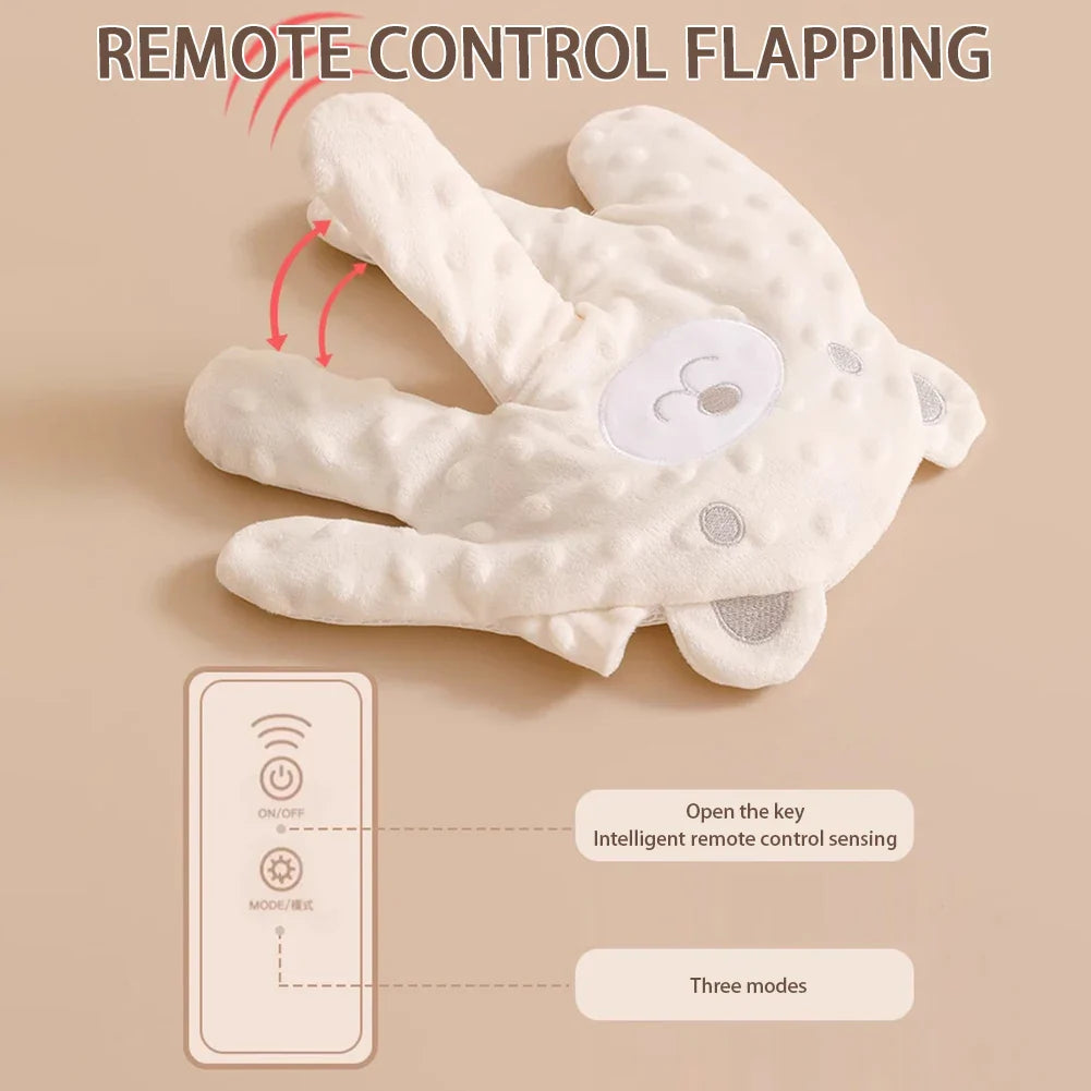 Baby Soothing Palm Sleep Pillow with Remote – Infant Calming Anti-Startle Hand Plush, 26 x 24 cm (10.2 x 9.4 in)