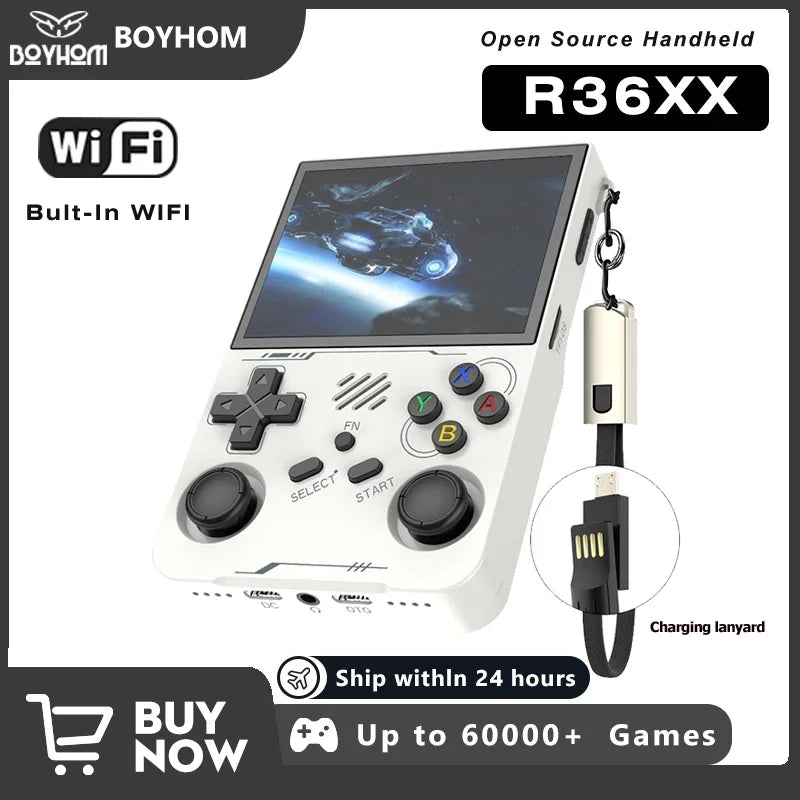 Retro Handheld Game Console 3.5-Inch (8.9 cm) IPS Screen Portable Pocket Gaming Player Wi-Fi 15,000+ Games ArkOS Kids Gift