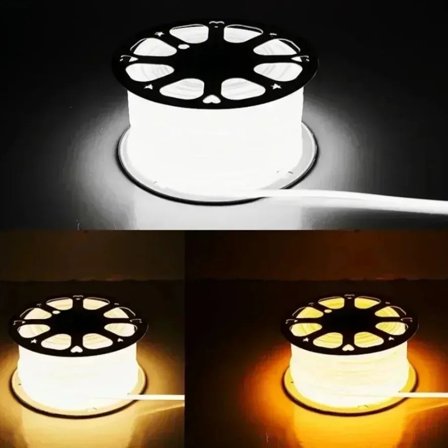 220V COB LED Strip Light 288 LEDs/m IP65 Waterproof 8.64W/m 1M (3.28ft) Warm/Neutral/Cool White