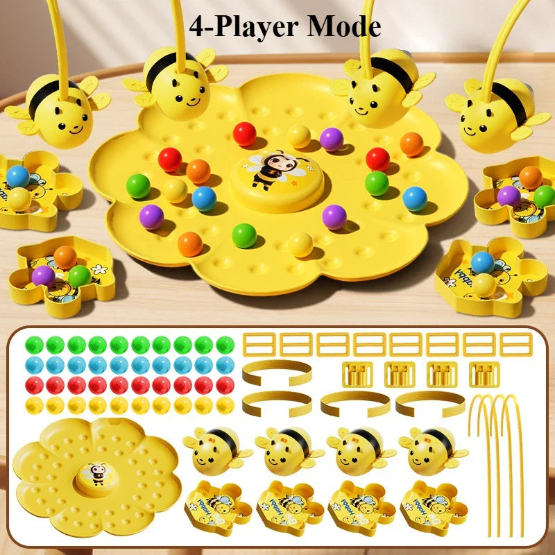 Little Bumblebee Multifunctional Kids Board Game Puzzle & Fishing Interactive Educational Toy Family Christmas Gift