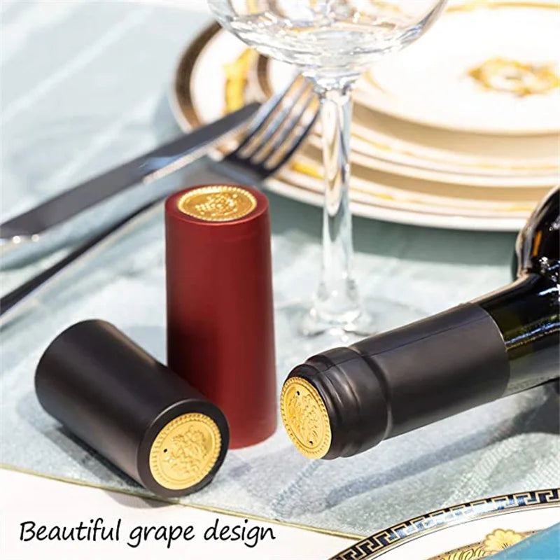 PVC Heat-Shrink Wine Bottle Capsules - Shrink Wrap Caps for Home Bottling
