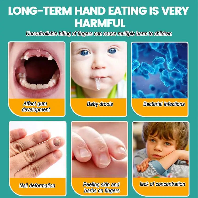 10ml Anti-Biting Nail Polish for Kids & Teens — Bitter Taste Nail Biting Deterrent with Natural Plant Extracts