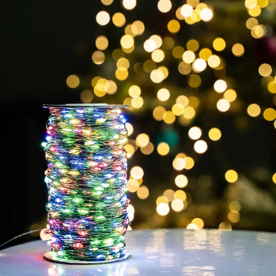 500/1000 LED Fairy String Lights - 50m/100m Waterproof LED String with Remote, Warm White/Multicolor for Christmas, Wedding & Outdoor