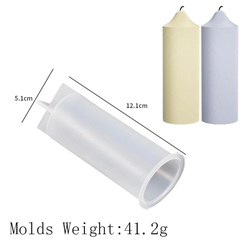3D Vertebra Cylinder Silicone Candle Mold — DIY Plaster & Epoxy Resin Craft Mold for Wedding & Home Decor
