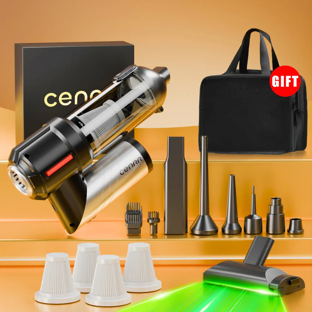Mini Cordless Car Vacuum Cleaner 998000PA Handheld Portable USB-C Powerful Blower for Home and Vehicle