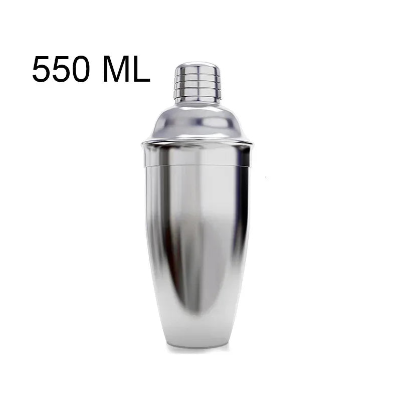 Stainless Steel Boston Cocktail Shaker Set – 550 ml (18.6 oz) & 750 ml (25.4 oz) Martini Mixer for Bartenders and Home Bar