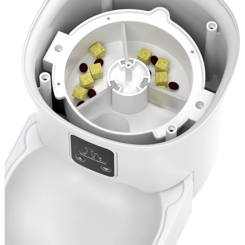 Smart Automatic 4L WiFi & Button Pet Feeder for Cats and Dogs — LCD Food Dispenser