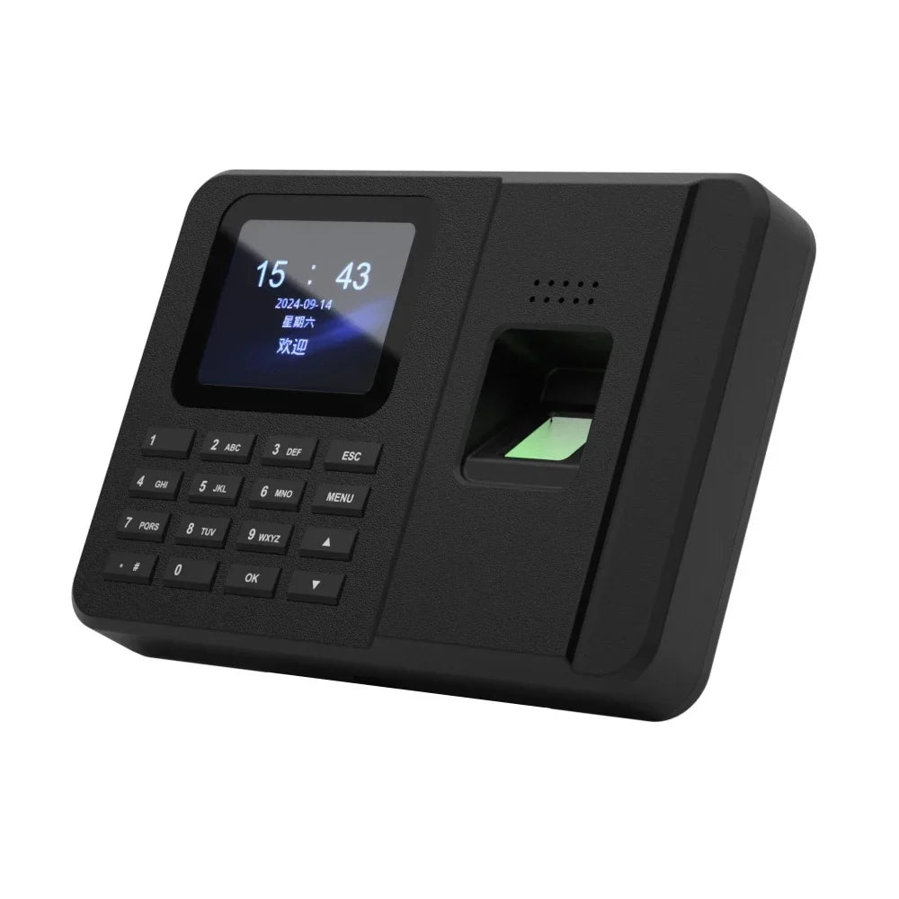 Fingerprint Time Clock Biometric Attendance Recorder with Password and ID Card Login for Office Attendance