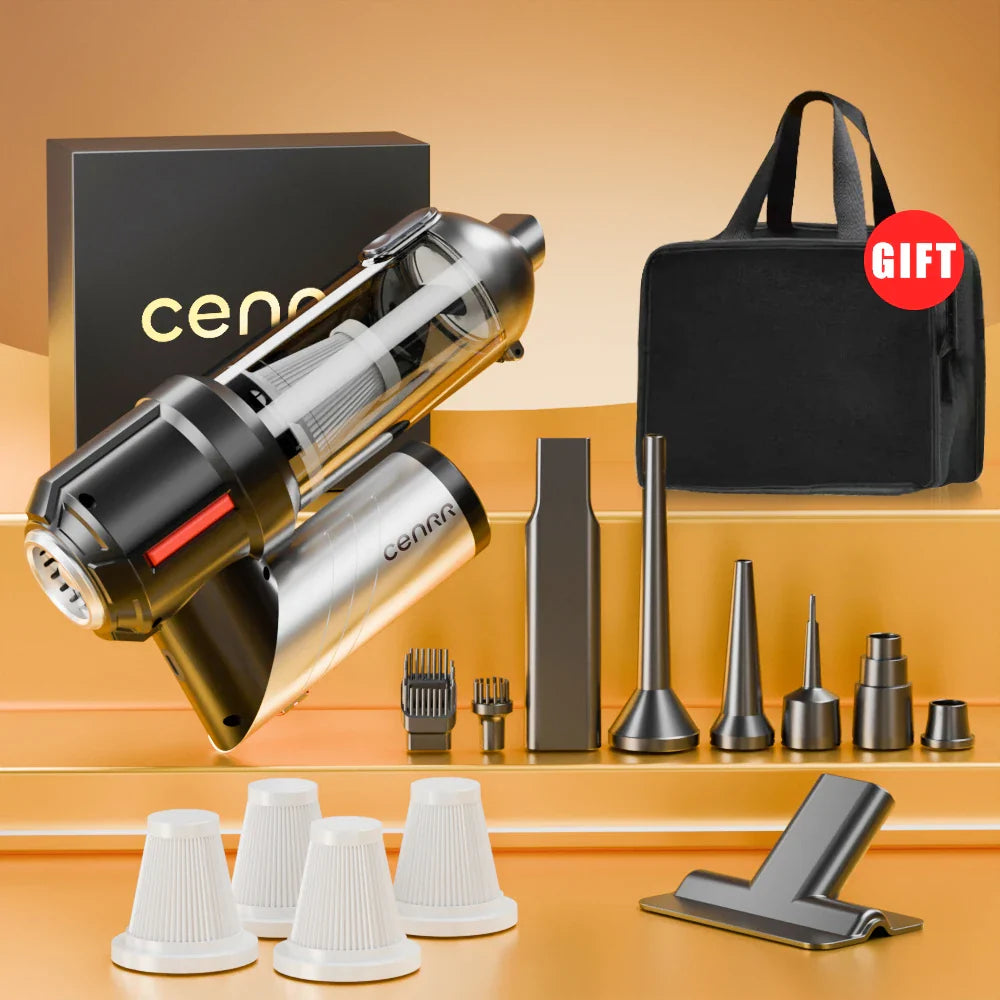 Mini Cordless Car Vacuum Cleaner 998000PA Handheld Portable USB-C Powerful Blower for Home and Vehicle