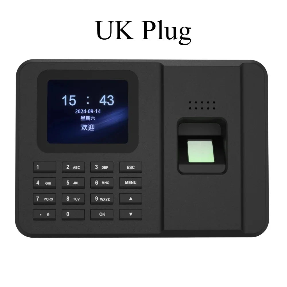 Fingerprint Time Clock Biometric Attendance Recorder with Password and ID Card Login for Office Attendance