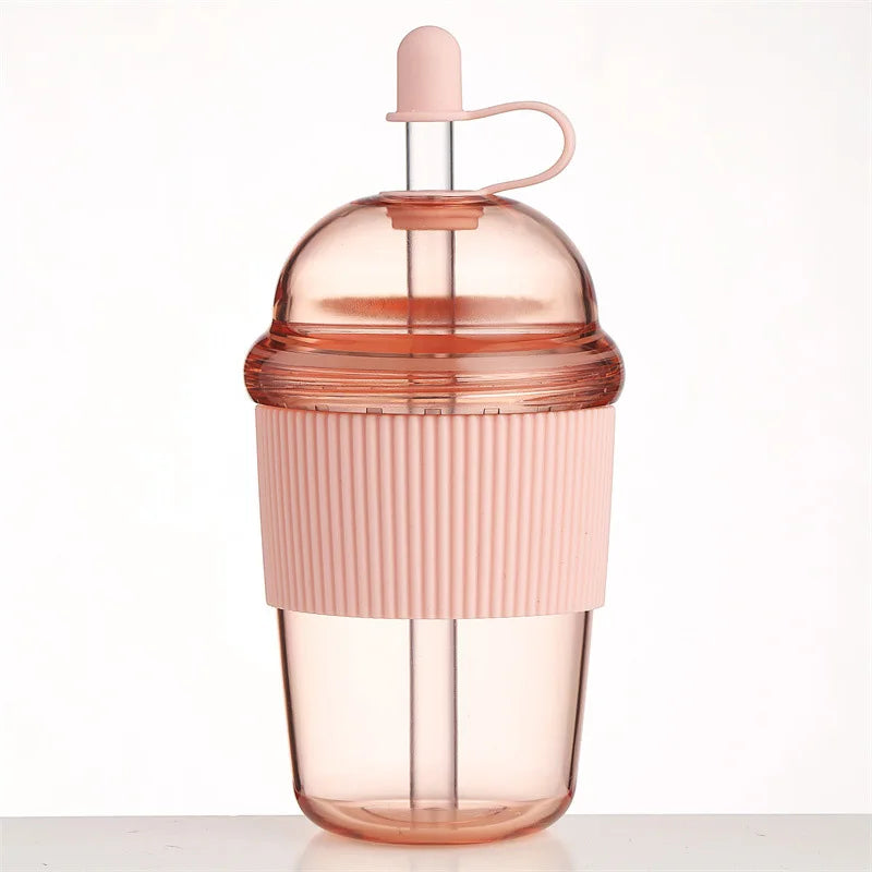 Insulated Flip Straw Bottle — 430ml (14oz) & 630ml (21oz) Leak‑Proof Travel Water Bottle for Coffee, Sports & Work