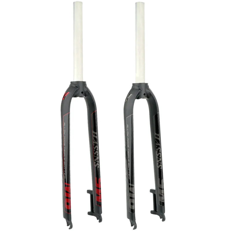 Rigid Mountain Bike Fork — Aluminum Alloy, V‑Brake & Disc Compatible, Fits 26/27.5/29‑inch Wheels