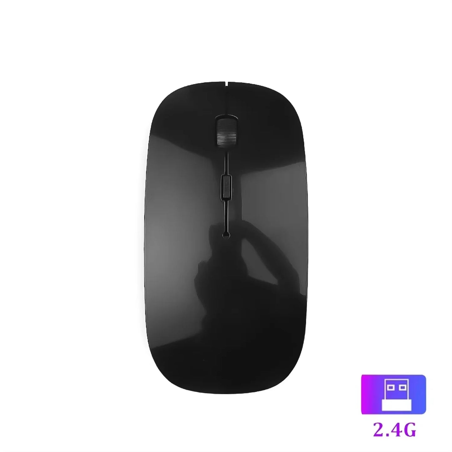 Bluetooth 5.2 + 2.4G Dual-Mode Wireless Mouse Rechargeable Silent 1600 DPI for Laptop Windows Mac Android