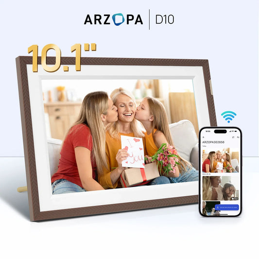 10.1-Inch (25.7 cm) WiFi Smart Digital Photo Frame 32GB 1280x800 IPS Touchscreen