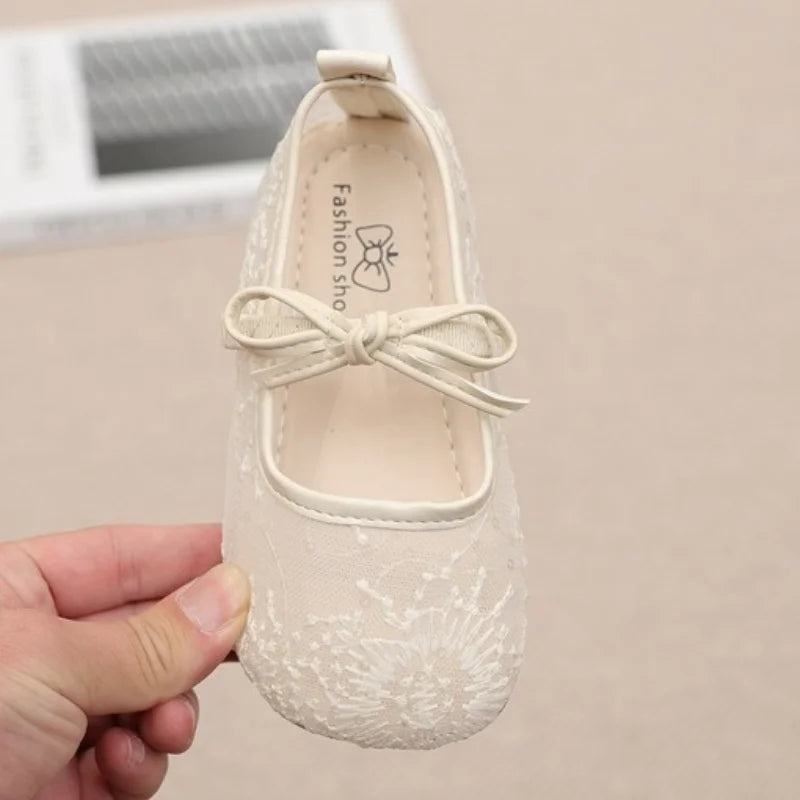 Girls Breathable Soft Sole Sandals Non-Slip Comfortable Casual Princess Flats