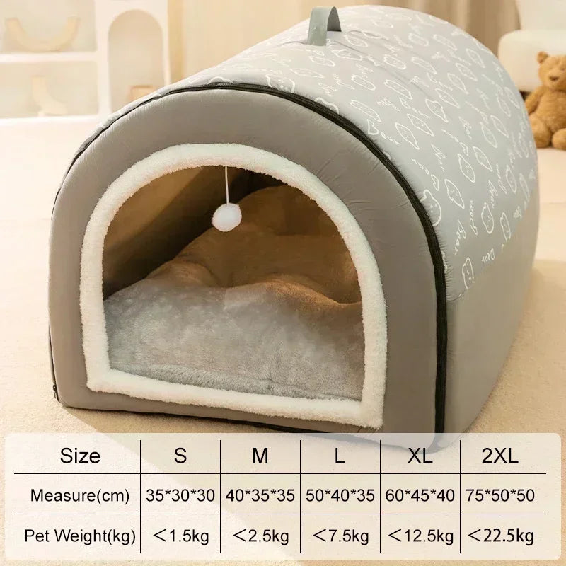 Removable Washable Pet Bed — Cozy Nest for Small to 2XL Dogs & Cats (35–75 cm | 14–30 in)
