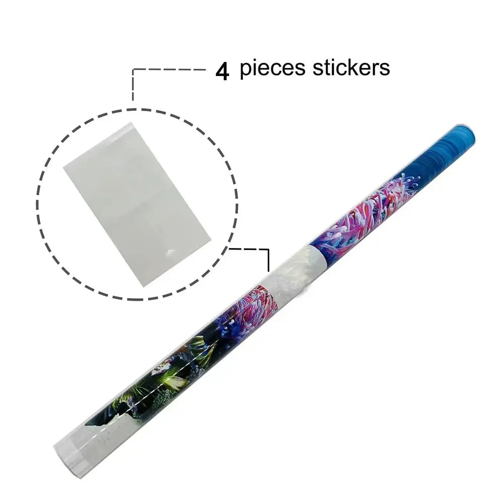 3D Double-Sided Waterproof Aquarium Background Sticker - Fish Tank Ocean Plant Aquascape Poster