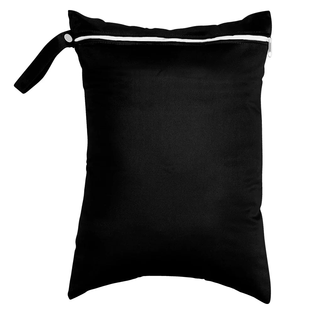 Waterproof Wet Bag 30 x 40 cm (11.8 x 15.7 in) Reusable Washable Diaper & Swim Pouch for Travel