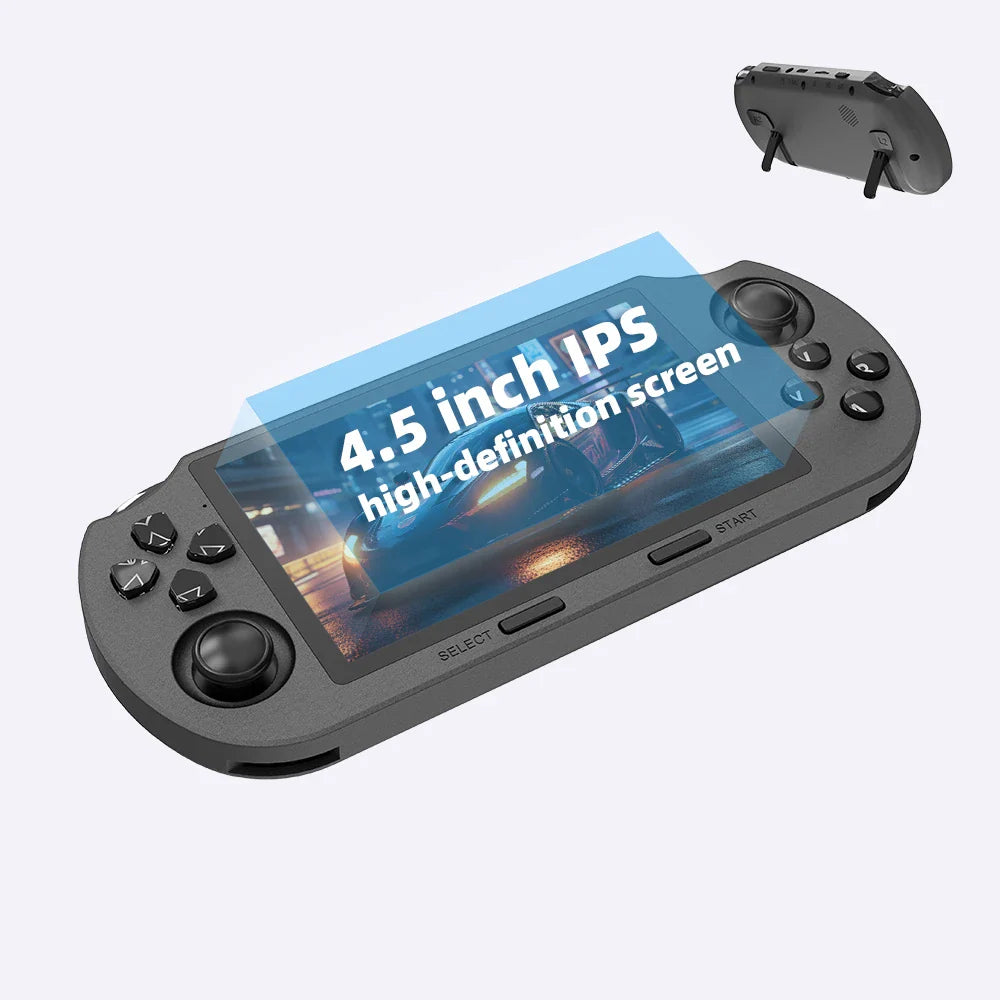 Handheld Retro Game Console 4.3-Inch (10.9 cm) IPS Screen – Built-in 20,000+ Games, MP4 Player, E-Book & Music, 3000mAh, USB-C