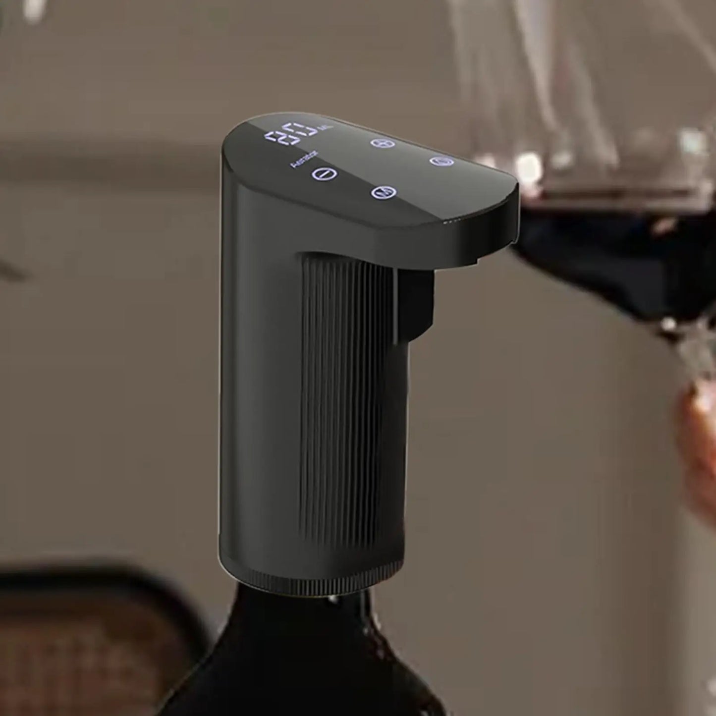 USB Rechargeable Electric Wine Aerator and Dispenser - Adjustable Pour, Stable Flow