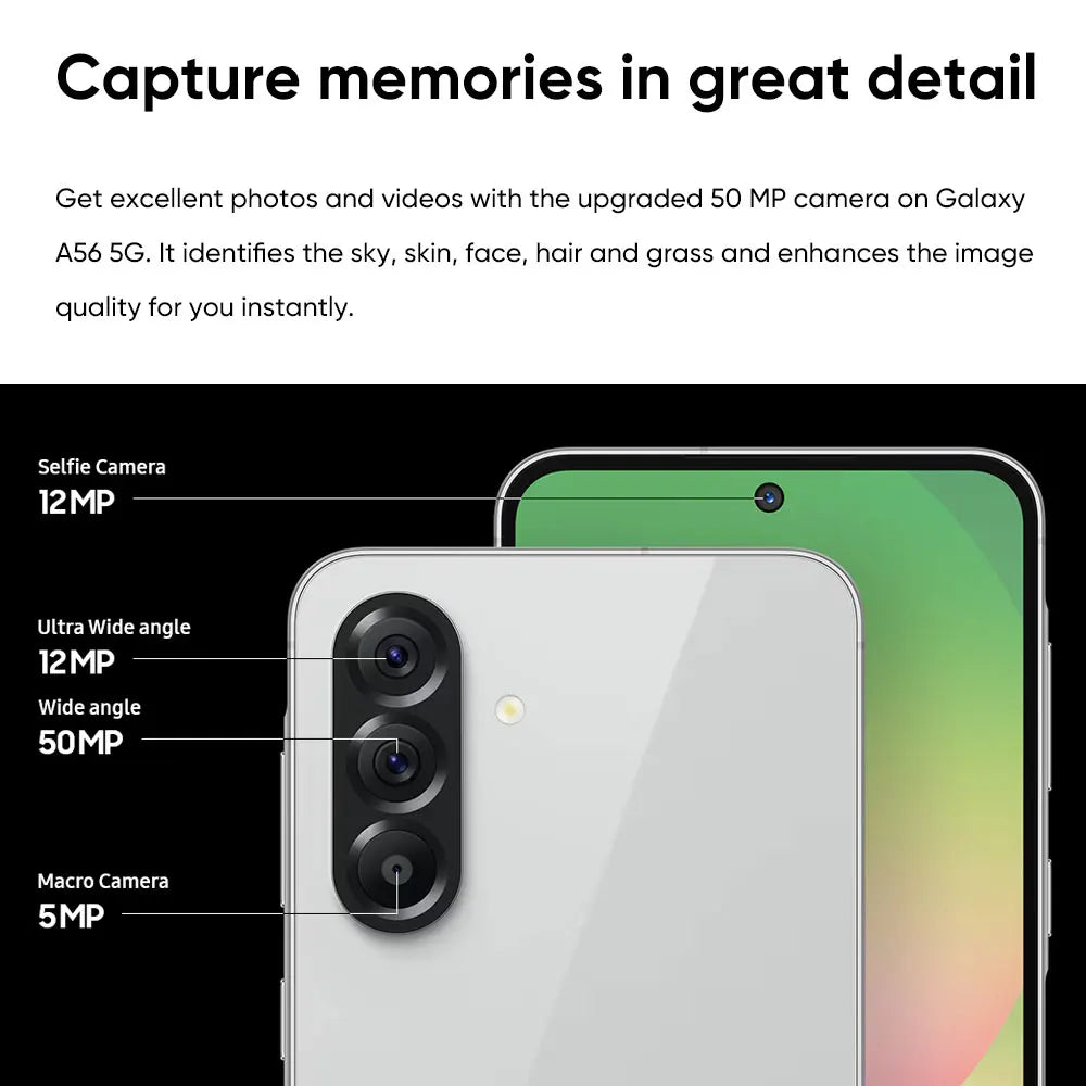 Global Version 5G Smartphone 6.7" (17.0 cm) Super AMOLED 120Hz — 50MP Triple Camera, 5000mAh, 45W Fast Charge