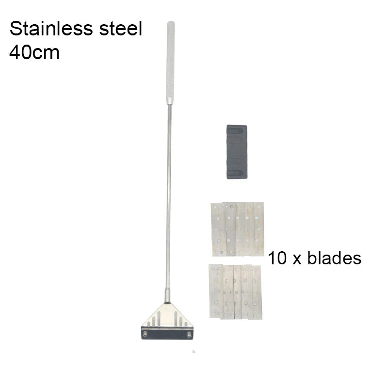 Aquarium Algae Scraper – Aluminum & Stainless Steel Fish Tank Cleaner with Replaceable Blades, 35–110 cm (13.8–43.3 in)
