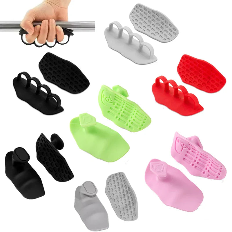 Anti-Slip Weightlifting Hand Grips – 1 Pair Palm Protection & Training Grips, 3 Sizes (92–120 mm / 3.6–4.7 in)
