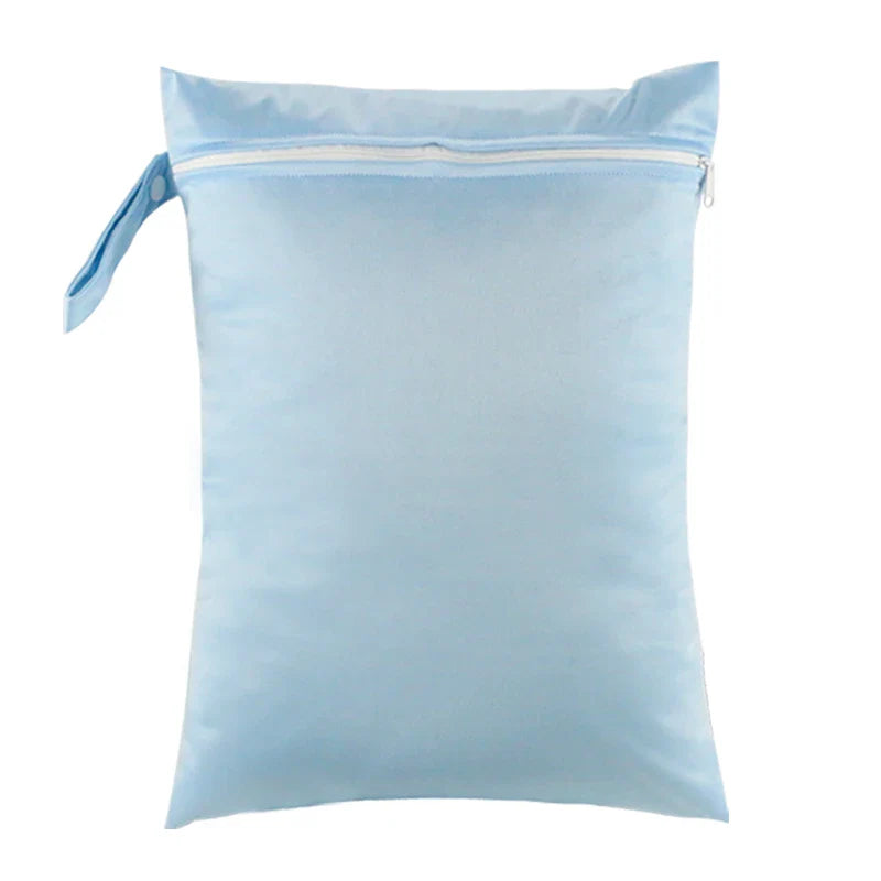 Waterproof Wet Bag 30 x 40 cm (11.8 x 15.7 in) Reusable Washable Diaper & Swim Pouch for Travel