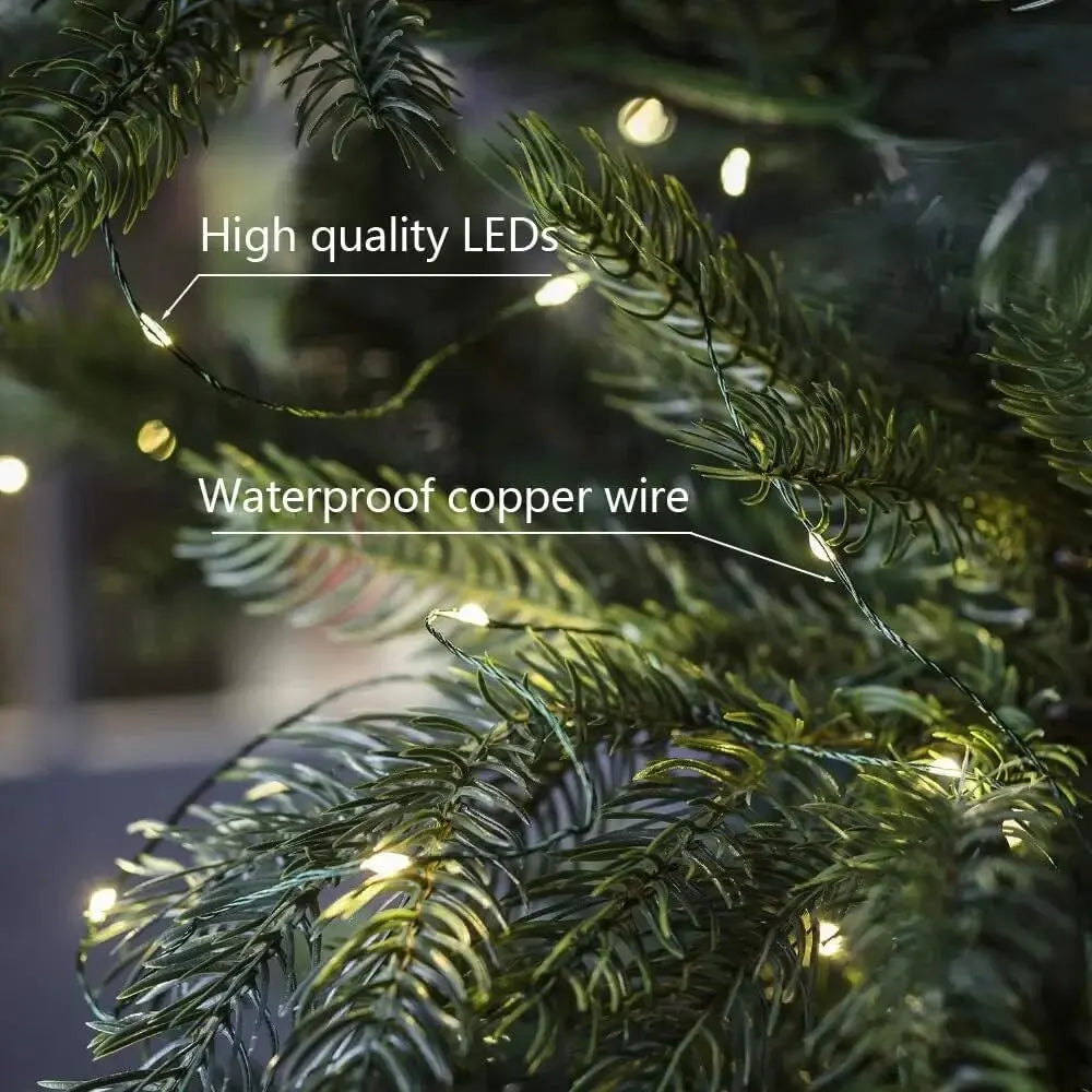 500/1000 LED Fairy String Lights - 50m/100m Waterproof LED String with Remote, Warm White/Multicolor for Christmas, Wedding & Outdoor