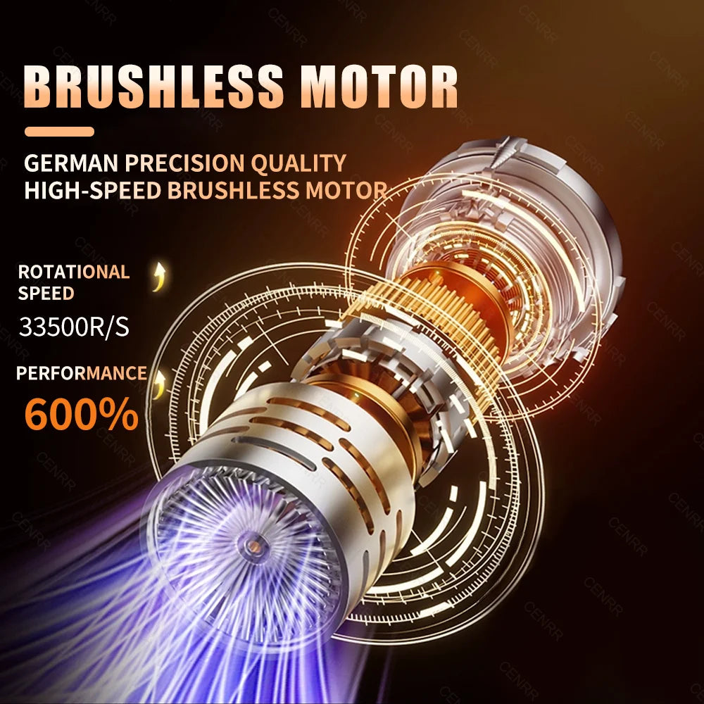 Mini Cordless Car Vacuum Cleaner 998000PA Handheld Portable USB-C Powerful Blower for Home and Vehicle
