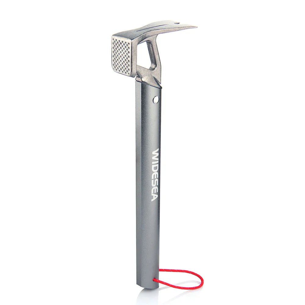 Camping Hammer Stainless Steel & Copper Tent Peg Mallet with Stake Puller for Hiking & Mountaineering