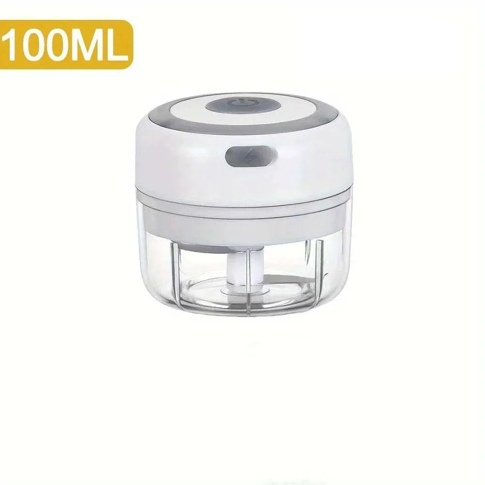 Electric Garlic Chopper & Meat Mincer 100ml/250ml Garlic Press Crusher for Vegetables and Onions