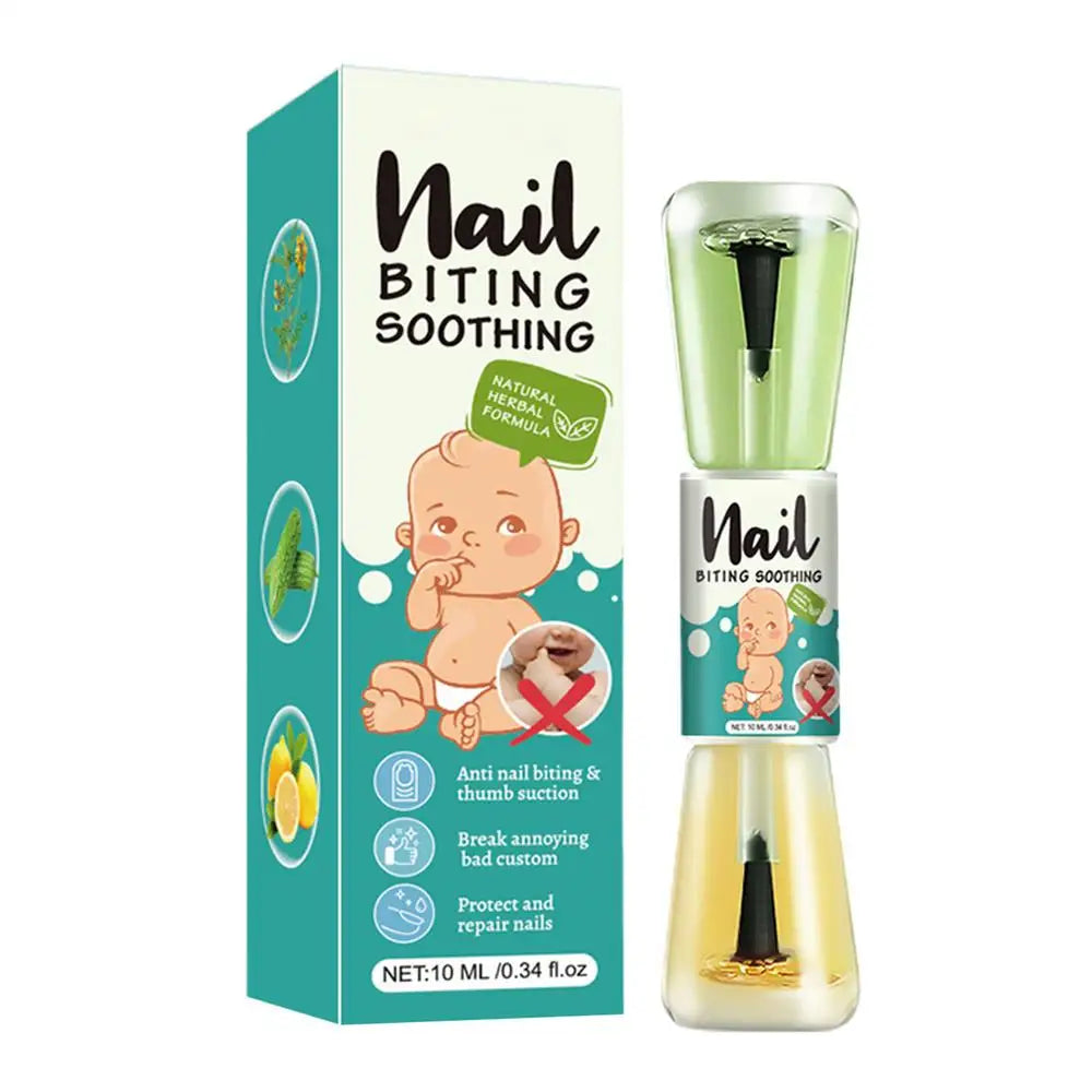 10ml Anti-Biting Nail Polish for Kids & Teens — Bitter Taste Nail Biting Deterrent with Natural Plant Extracts