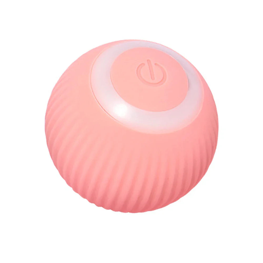 Automatic Rolling Cat Ball Toy – USB Rechargeable Interactive Self-Moving Kitten Toy for Indoor Play