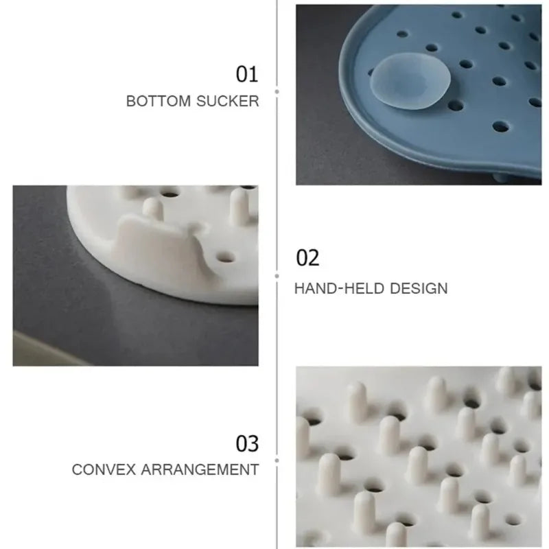 1-Pack Anti-Clog Hair Catcher Drain Cover for Shower Floor & Sink – TPR Strainer Filter