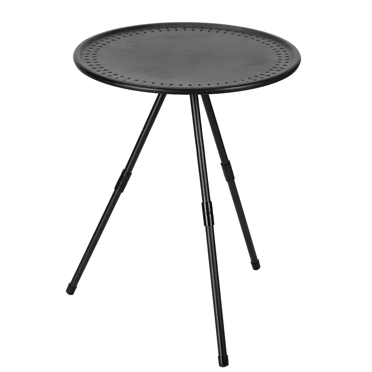 Portable Folding Camping Table – Adjustable Small Round Aluminum Alloy Lightweight Outdoor Picnic & Coffee Table