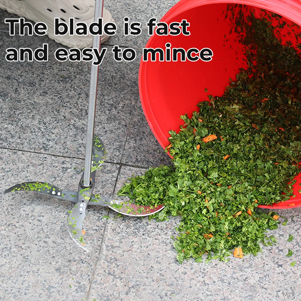 4 & 6-Blade Drill-Mounted Fruit & Vegetable Crusher Attachment for Grass and Poultry Feed