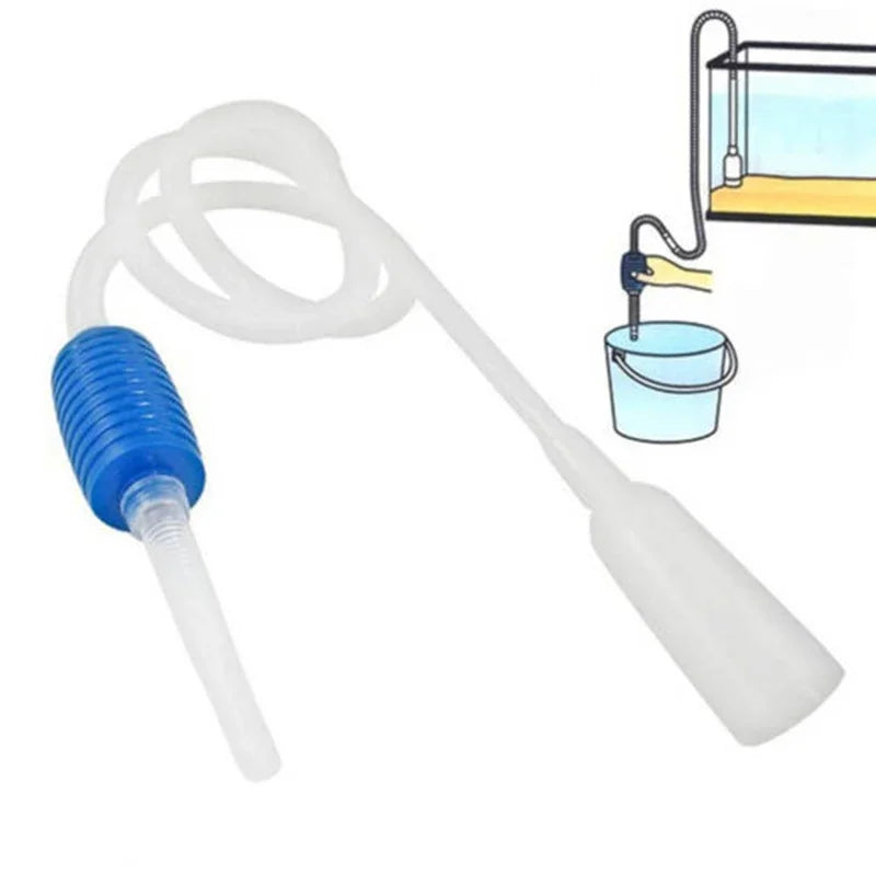 Aquarium Siphon Vacuum Pump – Semi-Automatic Fish Tank Gravel Cleaner with Flow Control (55 in / 140 cm, 67 in / 170 cm)