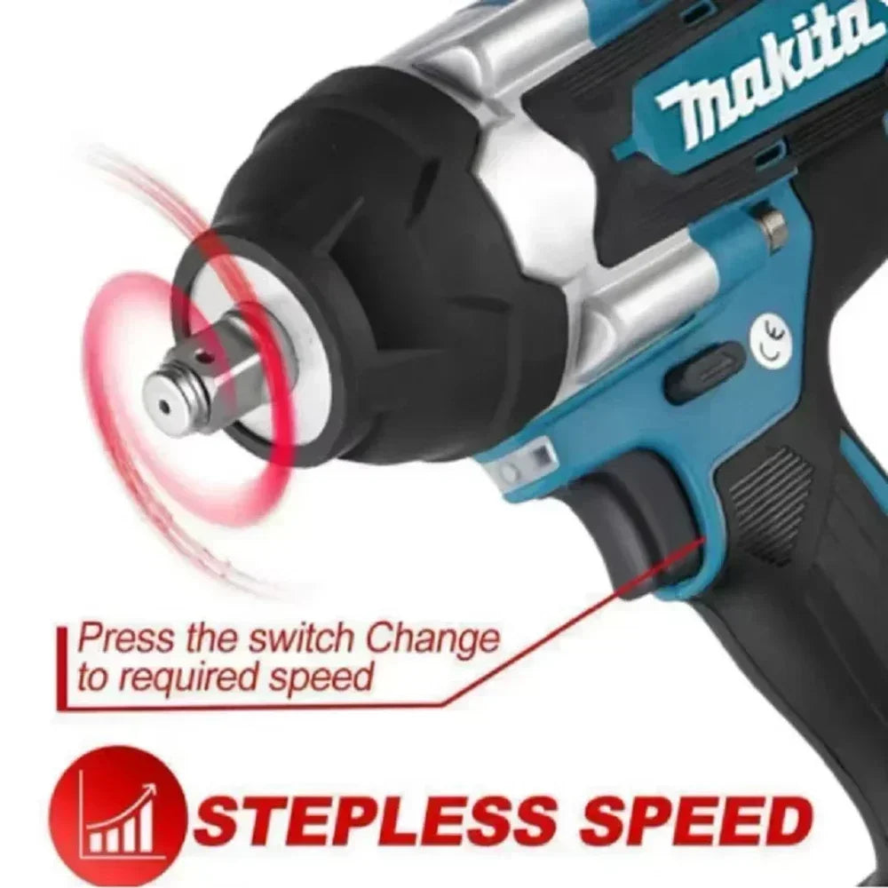 Brushless Cordless Impact Wrench 20V High Torque 1000 N·m Power Tool for Home DIY