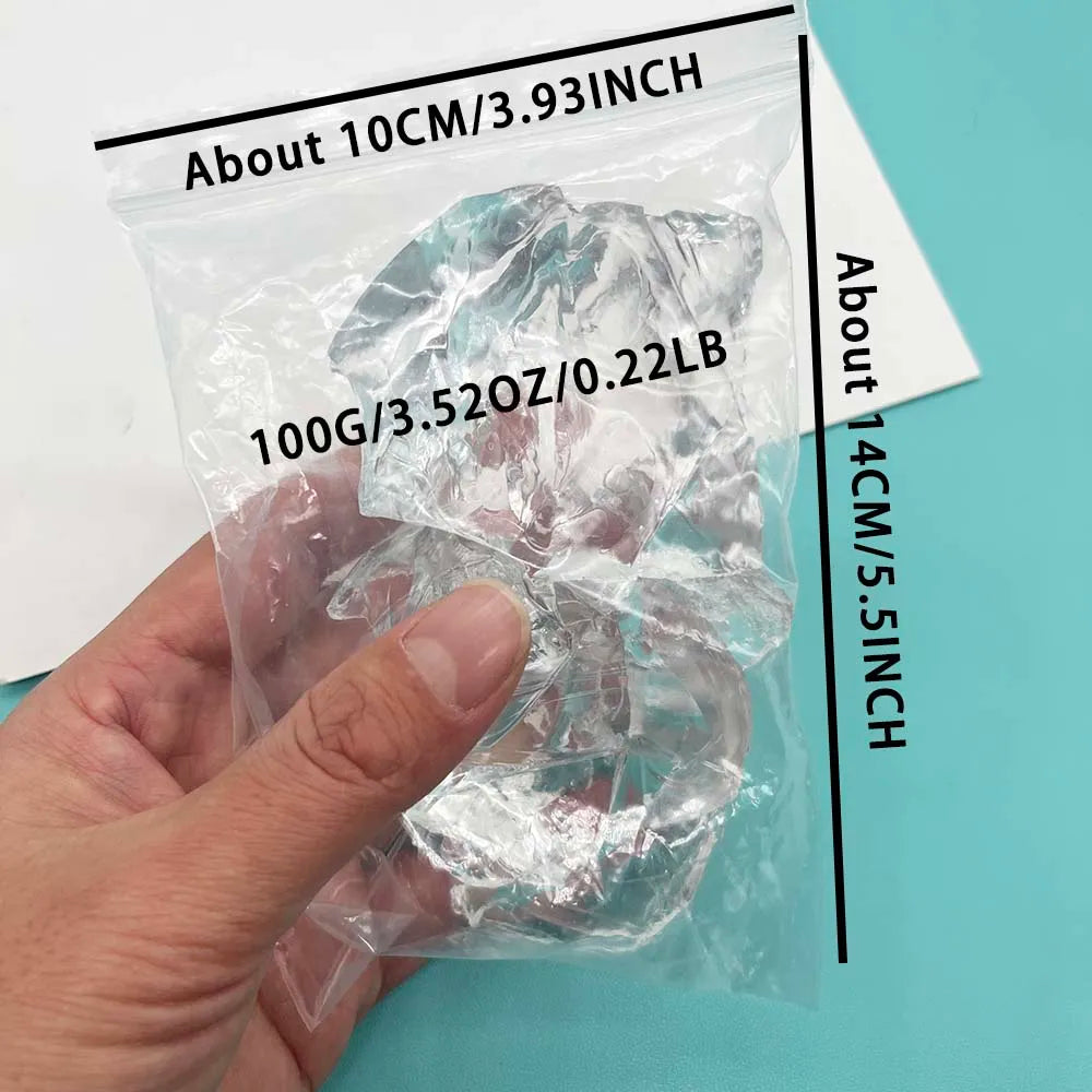 Jelly Wax for Candle Making - Transparent Crystal Gel Wax (100 g / 200 g) Smokeless DIY Candle Material