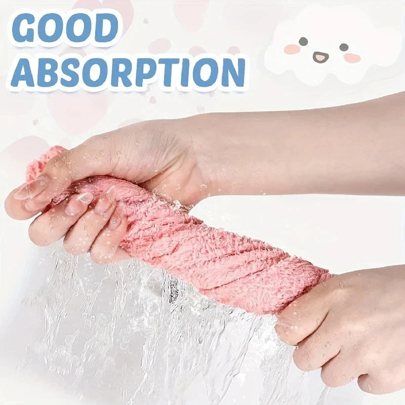 12-Pack Quick-Dry Soft Absorbent Face Towels, Cotton-Poly Handkerchiefs, Lightweight Multi-Use Bath & Daily Cloths