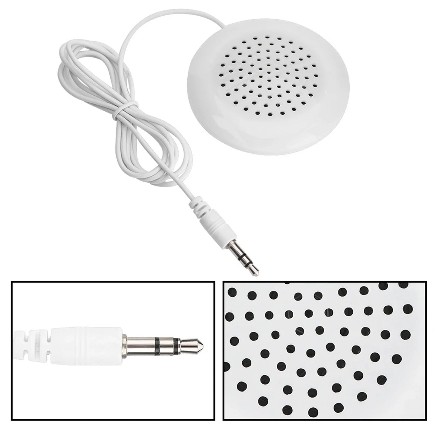 DIY Pillow Speaker 3.5mm Mini Stereo Portable Speaker for MP3, Phone, CD Players