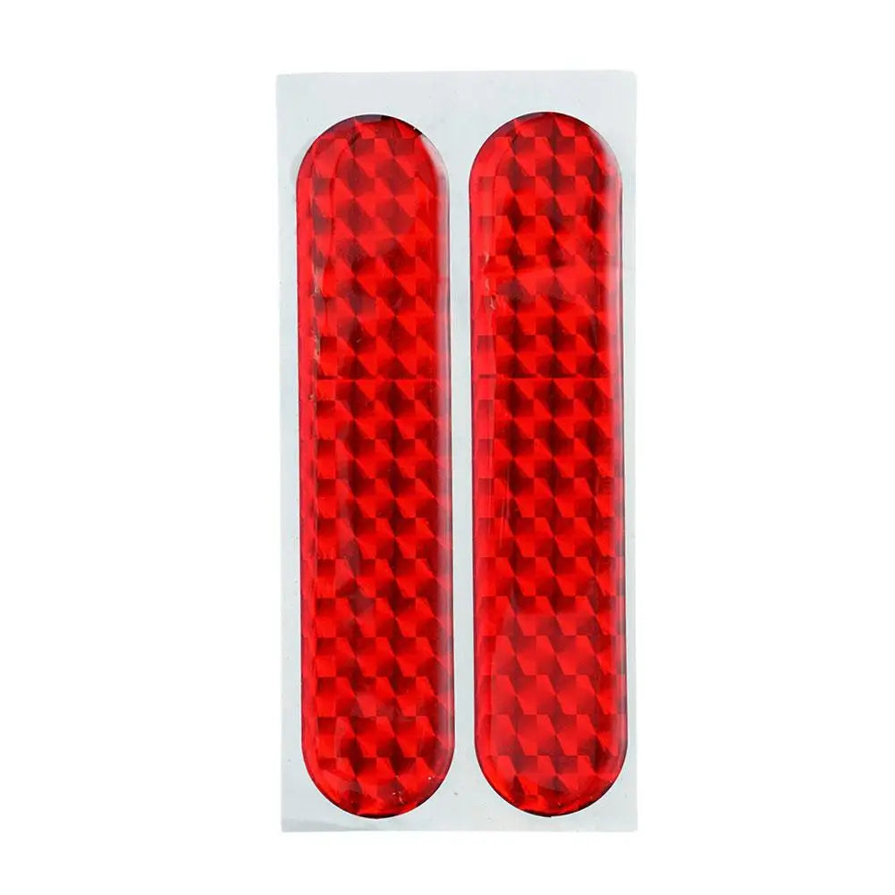 2-Pack Red Reflective Car Door Safety Stickers 10.6 x 2.3 cm (4.17 x 0.91 in) Interior Warning Reflector Tape